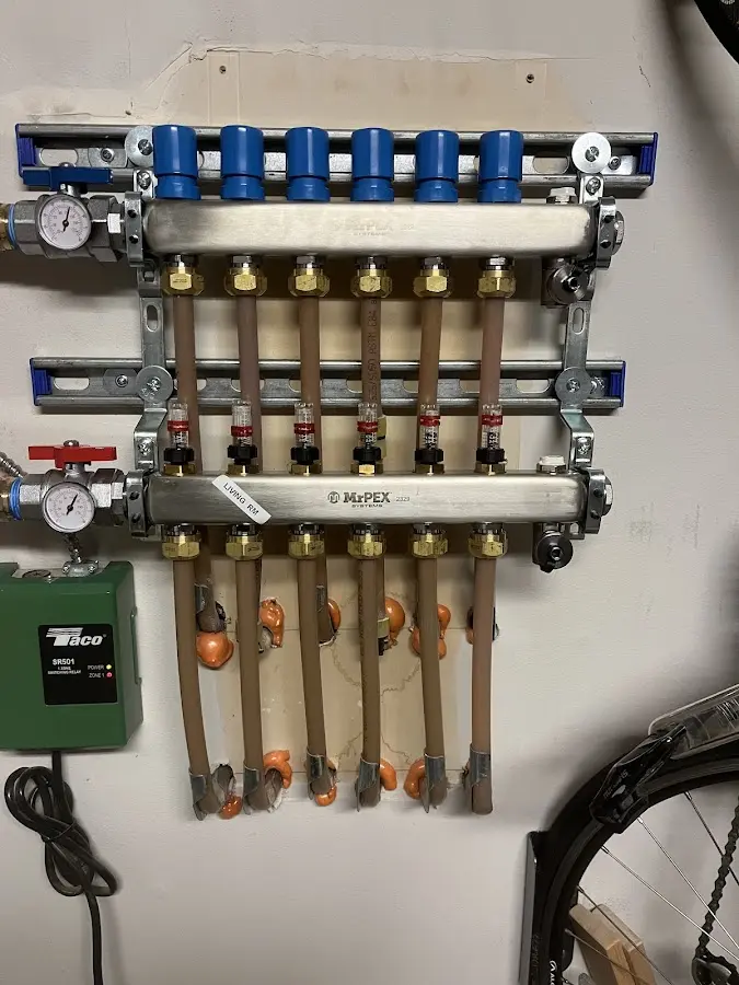 Plumber performing Gas Line Installation at a residential property in Big Spring